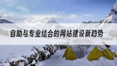 自助与专业结合的网站建设新趋势-自助建站