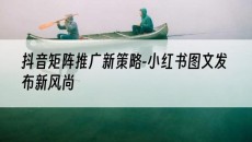 新策略-小红书图文发布新风尚-抖音矩阵推广
