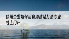 徐州企业如何用打造专业线上门户-自助建站