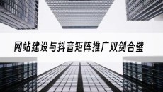 网站建设与抖音矩阵推广双剑合璧-网站建设推广