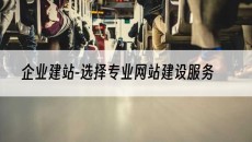 -选择专业网站建设服务-企业建站