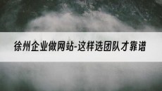 徐州企业做网站-这样选团队才靠谱-网站建设