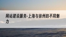 服务-上海与徐州的不同魅力-网站建设