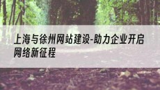 上海与徐州网站建设-助力企业开启网络新征程-网站建设公司