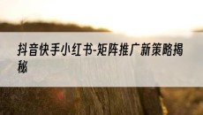 新疆抖音快手小红书-矩阵推广新策略揭秘-抖音矩阵推广