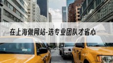在上海做网站-选专业团队才省心-网站建设
