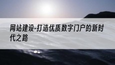 -打造优质数字门户的新时代之路-网站建设
