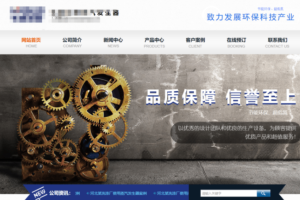 蒸汽环保设备企业建站案例